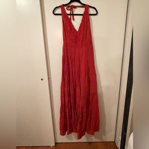 Free People Halter Jumpsuit - Burnt Orange - Size Small